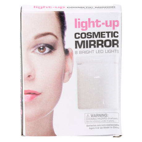 Light-Up Cosmetic Compact Mirror 4.25"