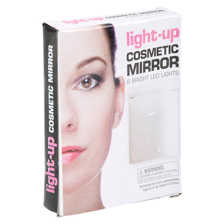 Light-Up Cosmetic Compact Mirror 4.25"