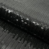 Flounce Fringe Stretch Mesh Sequin Fabric - Silver, Black, Gold, Red, 47/48" Width (1 Yard)
