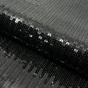 Flounce Fringe Stretch Mesh Sequin Fabric - Silver, Black, Gold, Red, 51/52" Width (1 Yard)
