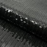 Flounce Fringe Stretch Mesh Sequin Fabric - Silver, Black, Gold, Red, 51/52" Width (1 Yard)