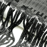 Flounce Fringe Stretch Mesh Sequin Fabric - Silver, Black, Gold, Red, 51/52" Width (1 Yard)