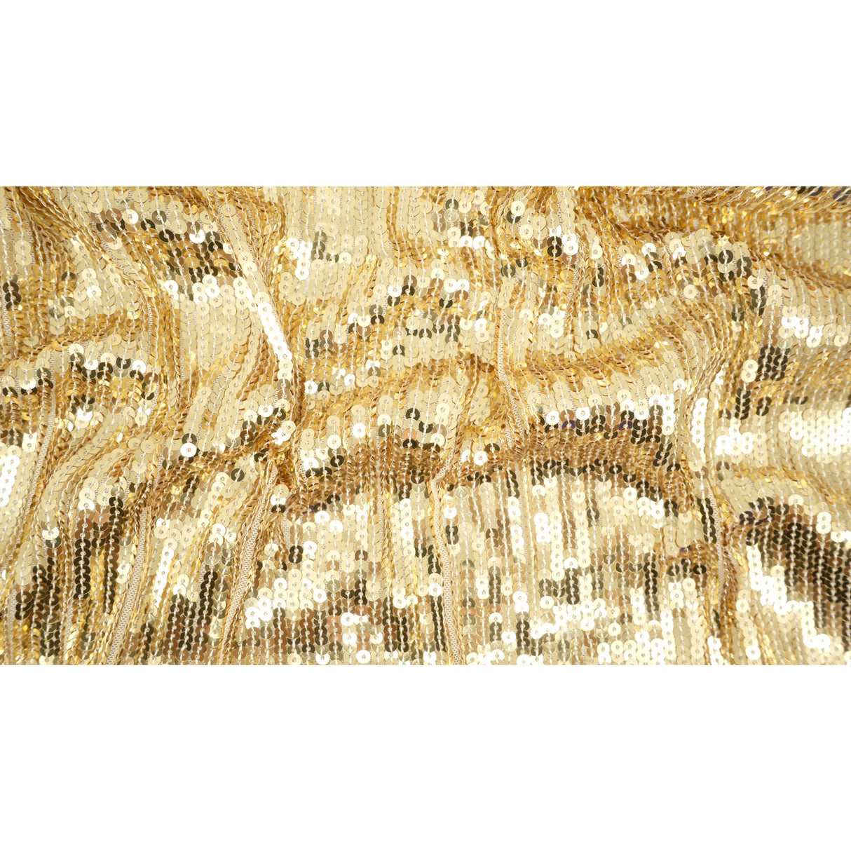 Flounce Fringe Stretch Mesh Sequin Fabric - Silver, Black, Gold, Red, 47/48" Width (1 Yard)