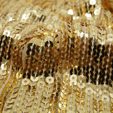 Flounce Fringe Stretch Mesh Sequin Fabric - Silver, Black, Gold, Red, 51/52" Width (1 Yard)