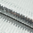 Flounce Fringe Stretch Mesh Sequin Fabric - Silver, Black, Gold, Red, 51/52" Width (1 Yard)