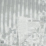 Flounce Fringe Stretch Mesh Sequin Fabric - Silver, Black, Gold, Red, 51/52" Width (1 Yard)