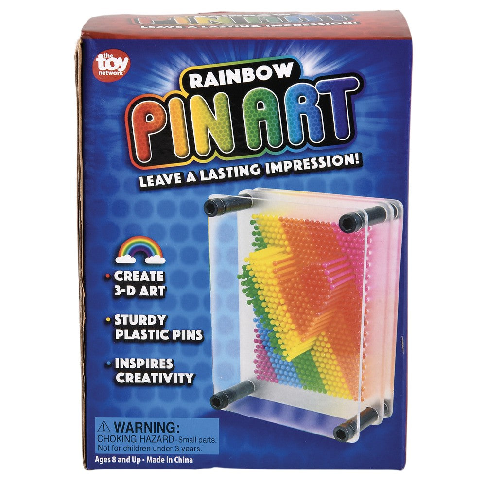 Rainbow Pin Art Toy 5" x 3.75"