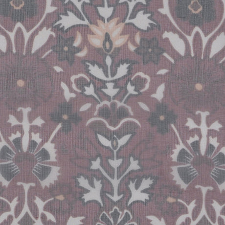 Mauve/Black/Peach/Cream/Chocol Paisley Print