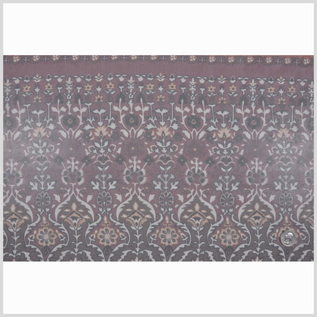 Mauve/Black/Peach/Cream/Chocol Paisley Print