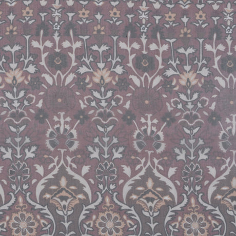 Mauve/Black/Peach/Cream/Chocol Paisley Print