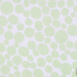 Oscar de la Renta Off-White and Greenery Circles Printed Silk Gauze