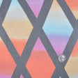 Black/Bright Orange/Canary/Mag Multicolor Crinkled Diamond Silk Chiffon
