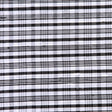 Black and Ivory Plaid Shantung/Dupioni