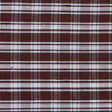 Chocolate Plaid Shantung/ Dupioni