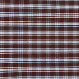 Chocolate Plaid Shantung/ Dupioni