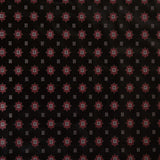 Famous Designer Black and Red Laminated Woven