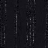 Black Beaded Double-Layer Rayon Gauze