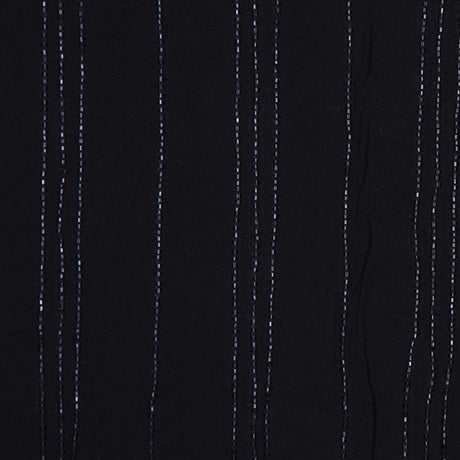Black Beaded Double-Layer Rayon Gauze