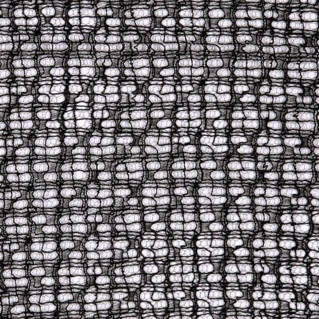 Black Abstract Delicate Silk Lace