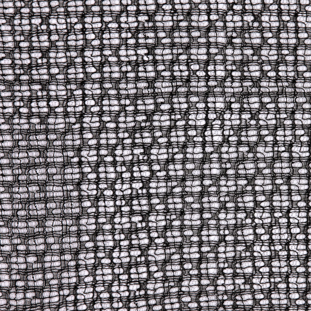 Black Abstract Delicate Silk Lace