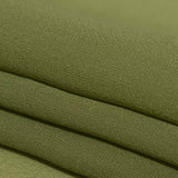 Italian Herbal Green Stretch Silk Chiffon