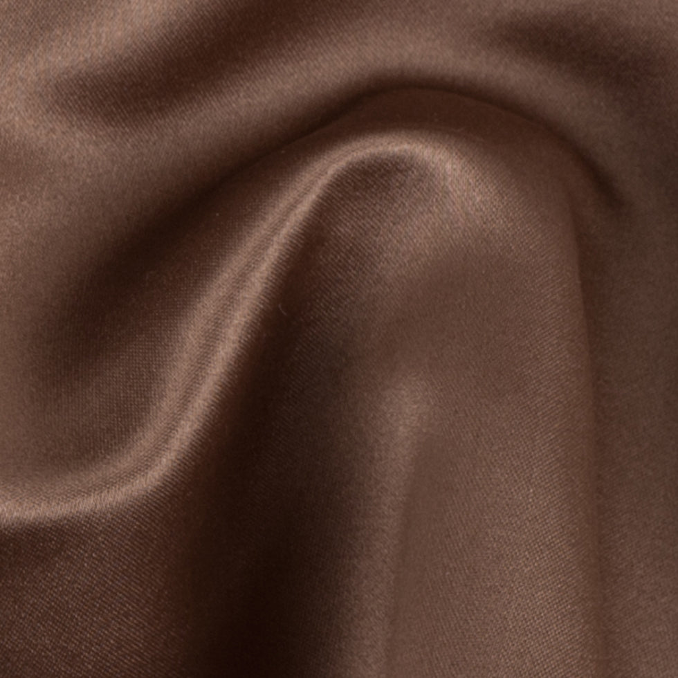 Hot Chocolate Double Faced Duchesse Satin