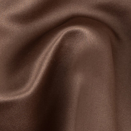 Hot Chocolate Double Faced Duchesse Satin