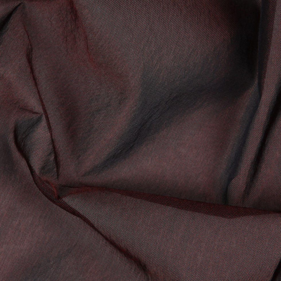 Brick/Black Solid Organza
