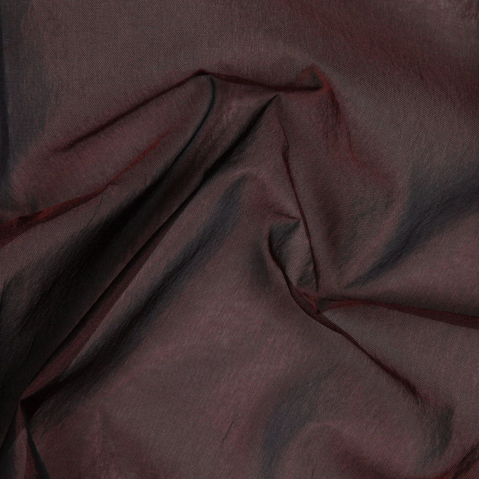 Brick/Black Solid Organza