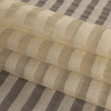 Jet Stream Striped Sheer Silk Woven