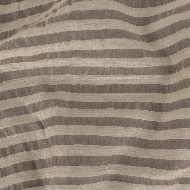Jet Stream Striped Sheer Silk Woven