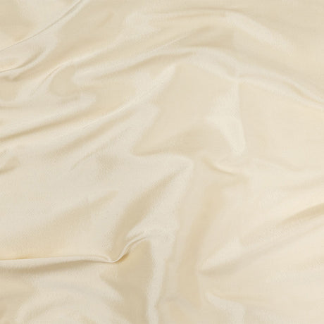 Cream Satin-Faced Silk and Wool Blended Woven