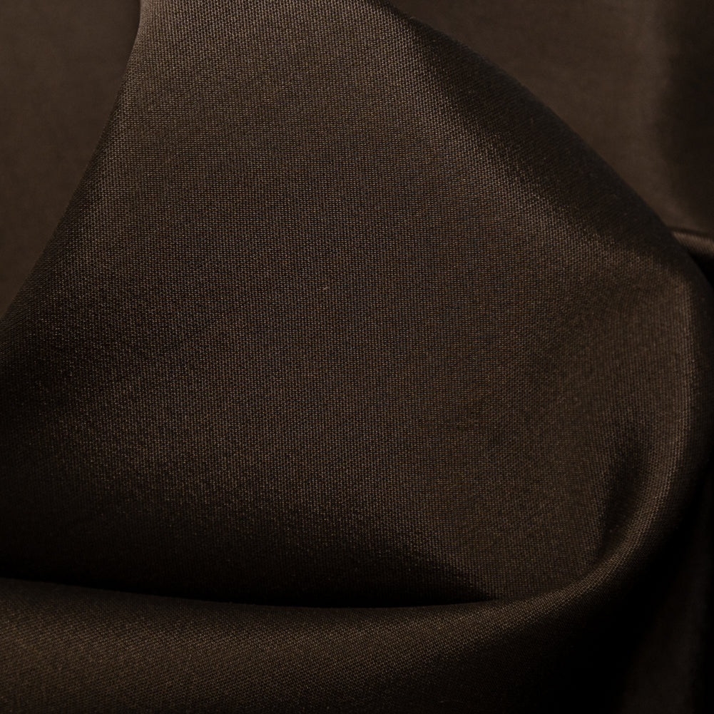 Chocolate Silk and Wool Woven