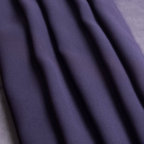 Purple Solid Silk Chiffon