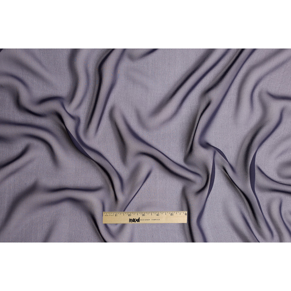 Purple Solid Silk Chiffon