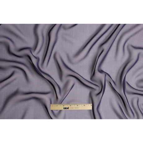 Purple Solid Silk Chiffon
