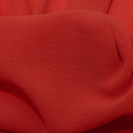 Scarlet Ibis Stretch Silk Georgette