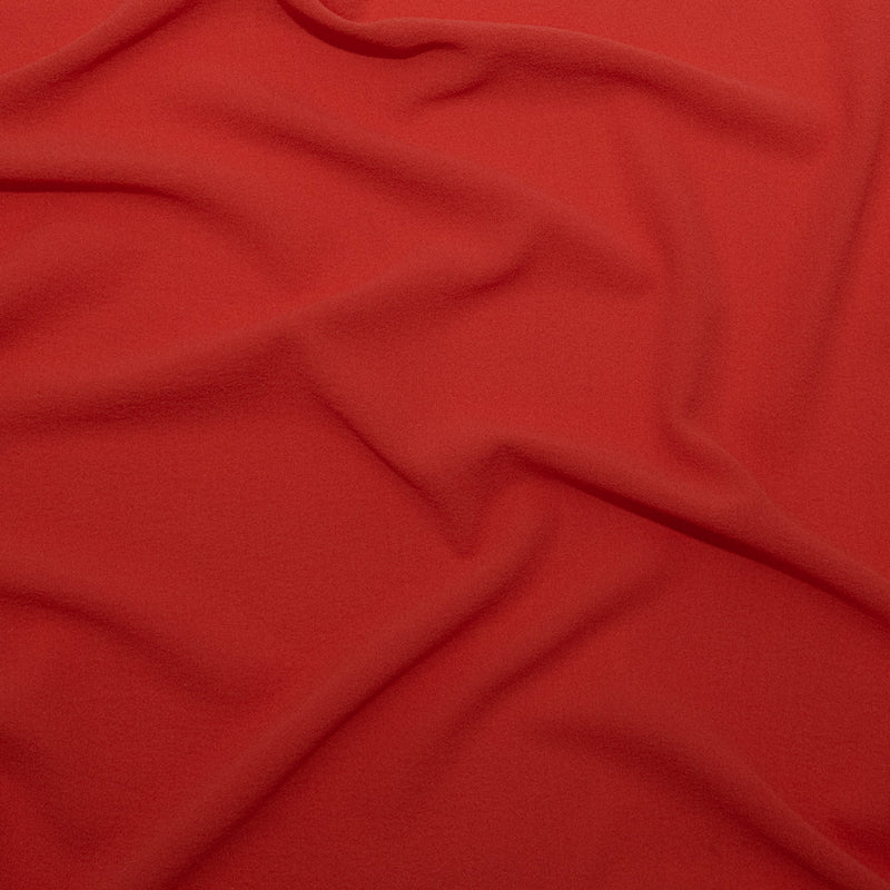 Scarlet Ibis Stretch Silk Georgette