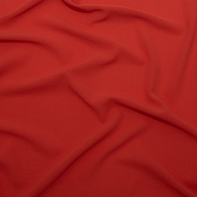 Scarlet Ibis Stretch Silk Georgette