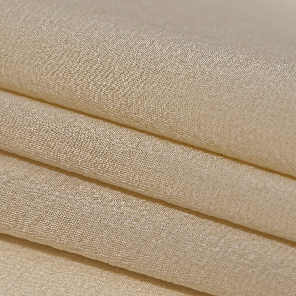 Creme Brulee Stretch Silk Chiffon