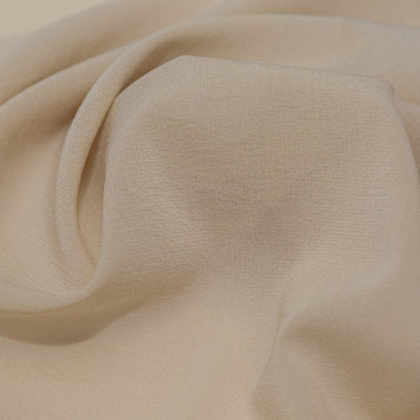 Creme Brulee Stretch Silk Chiffon