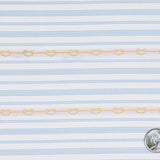 White/Rope Striped Woven