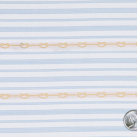 White/Rope Striped Woven