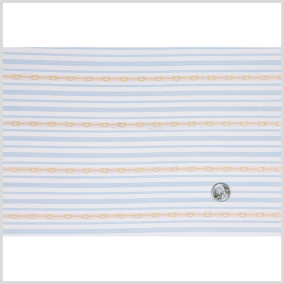 White/Rope Striped Woven