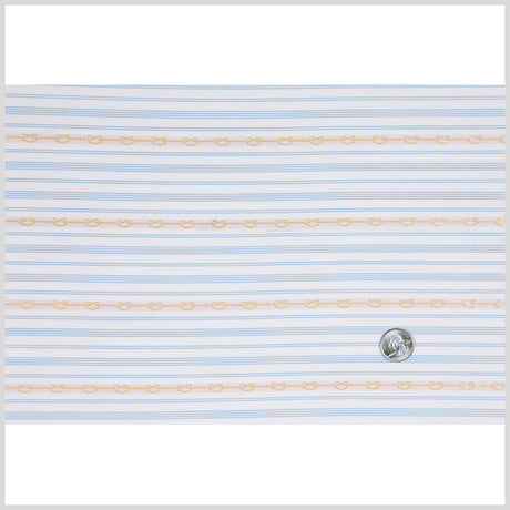 White/Rope Striped Woven