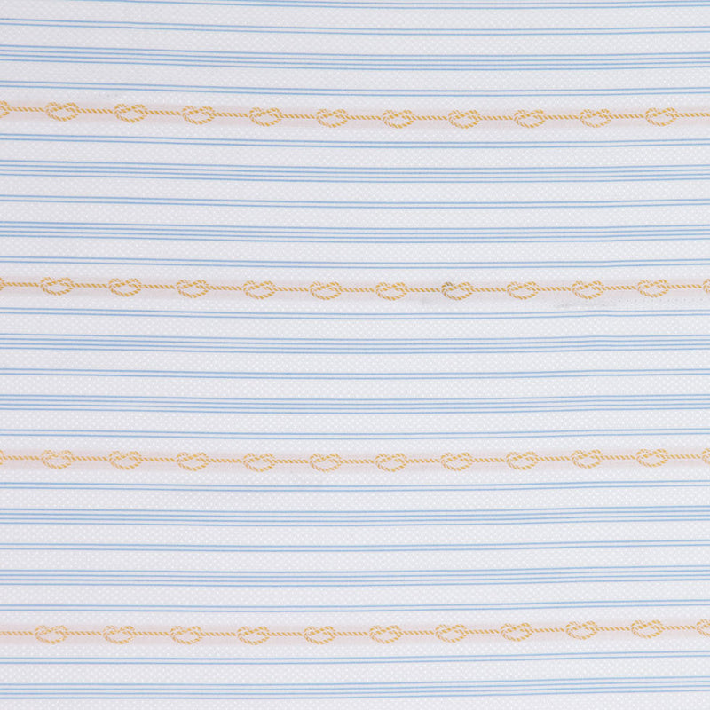White/Rope Striped Woven