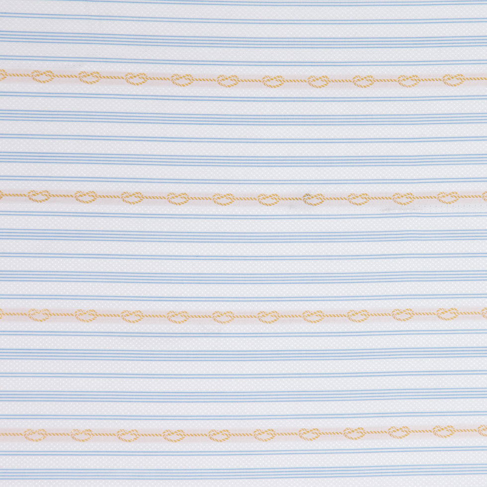 White/Rope Striped Woven
