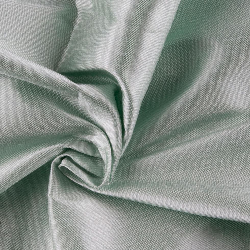 Silk Shantung - Dark Mint - Shantung Collection