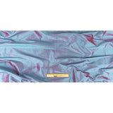 Iridescent Sky Blue and Magenta Silk Shantung