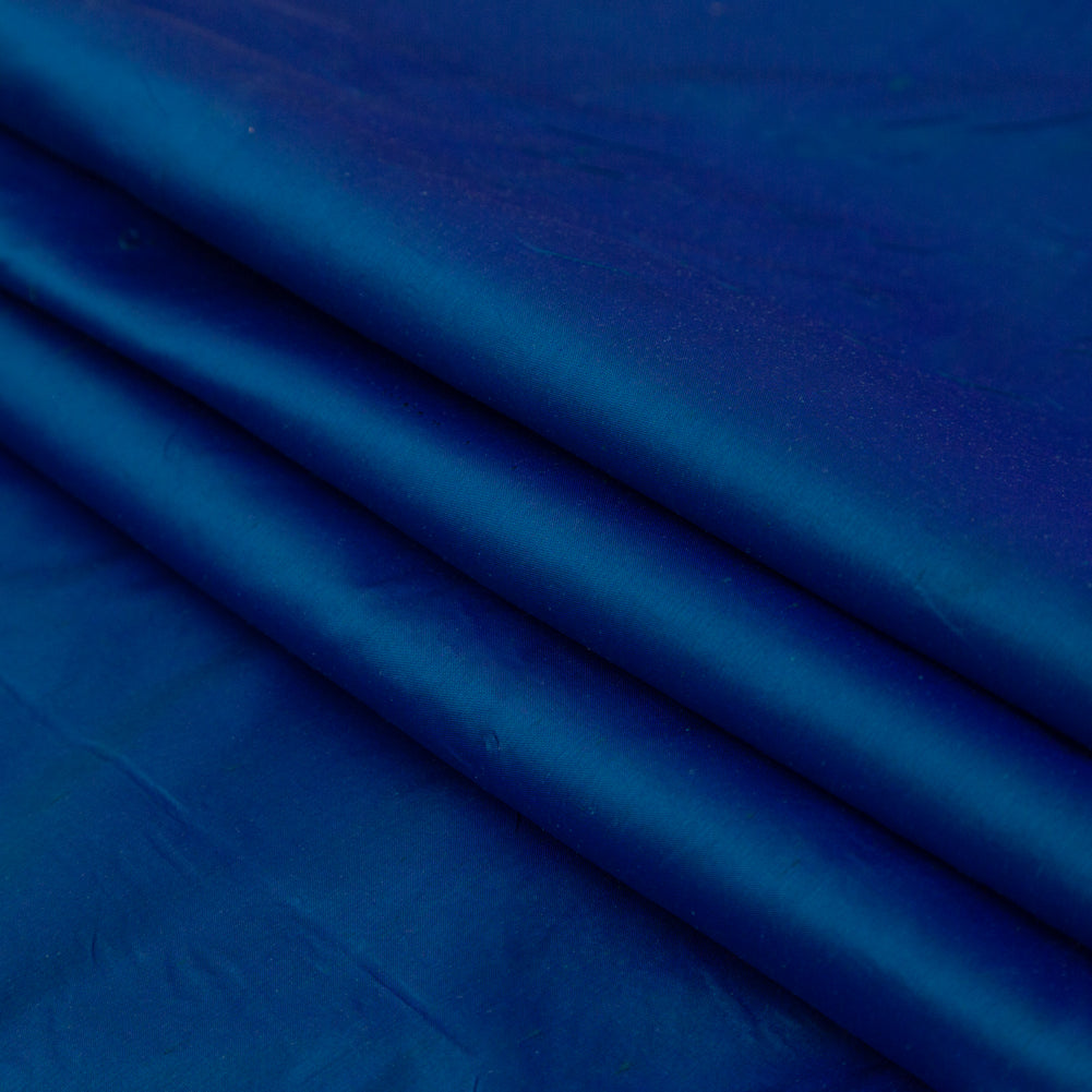 Silk Shantung - Iridescent Deep Ultramarine - Shantung Collection